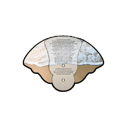 Footprints Inspirational Expandable Hand Fan