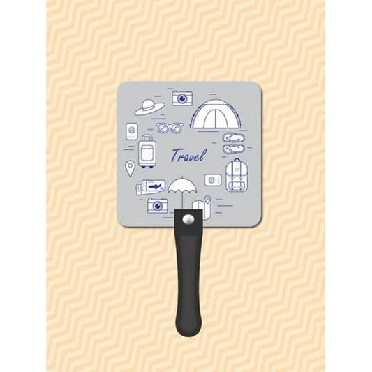 Rounded Square Hand Fan