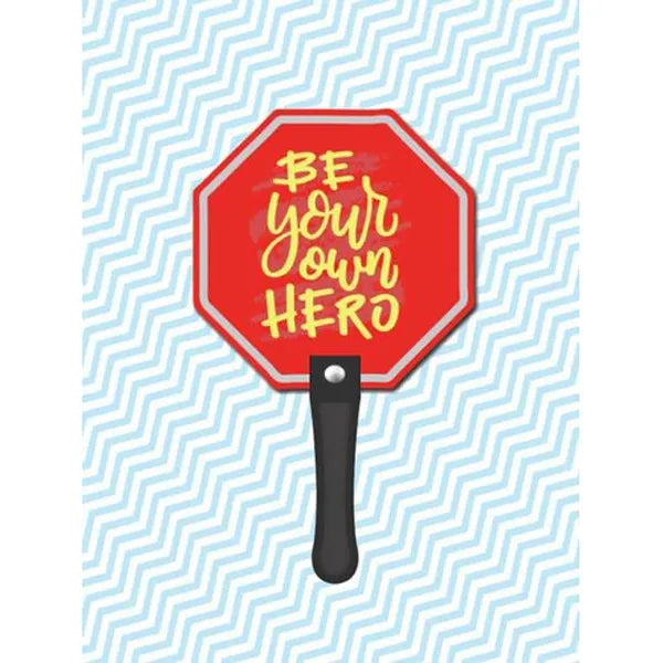 Stop Sign Hand Fan