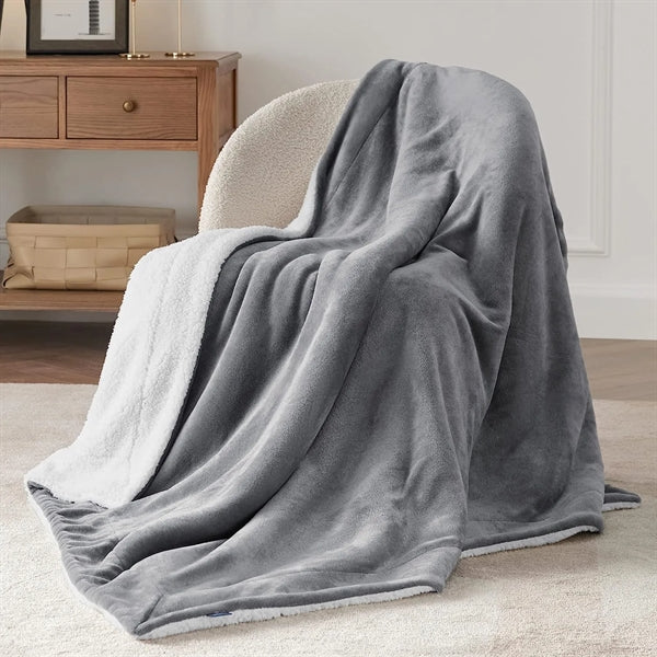 Sherpa Fleece Throw Blanket