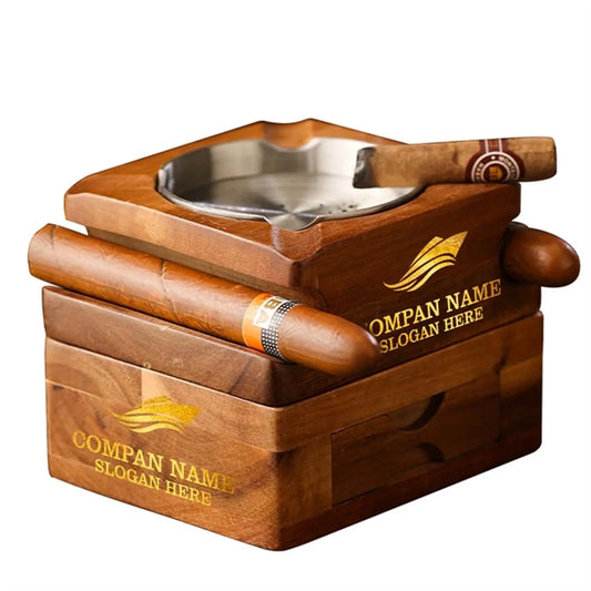 Creative Wooden Cigar Whiskey Cup