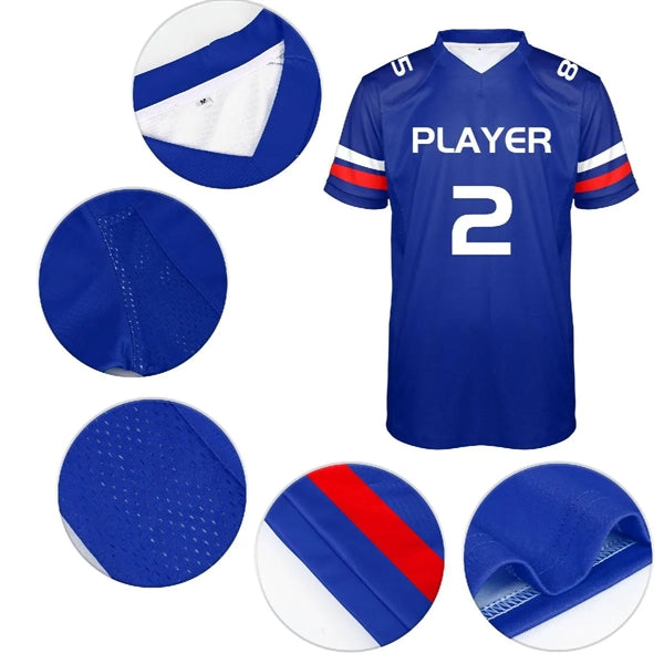 MENS CUSTOM PERFORMANCE PERSONALIZED SUBLIMATED RUGBY JERSEY