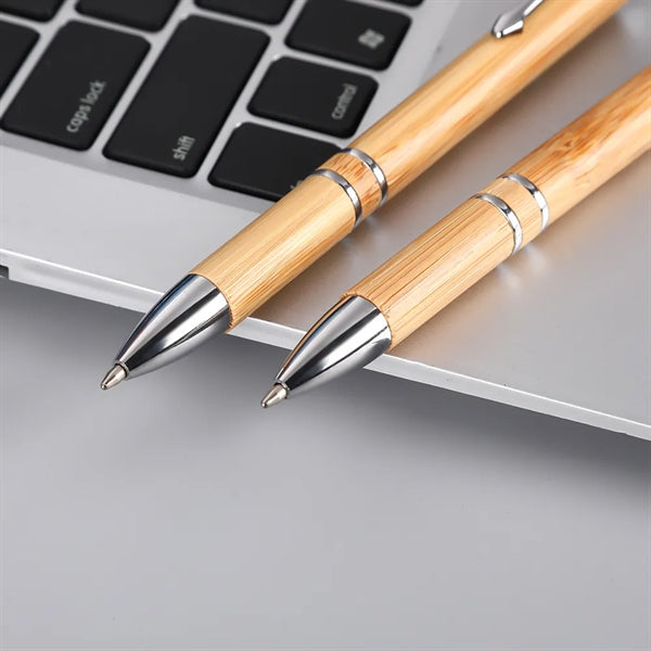 Wooden Bamboo Press Ball Pen