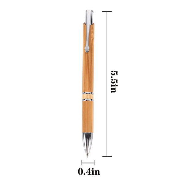 Wooden Bamboo Press Ball Pen