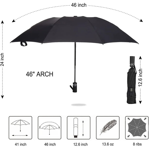 Compact Folding Reverse Umbrella