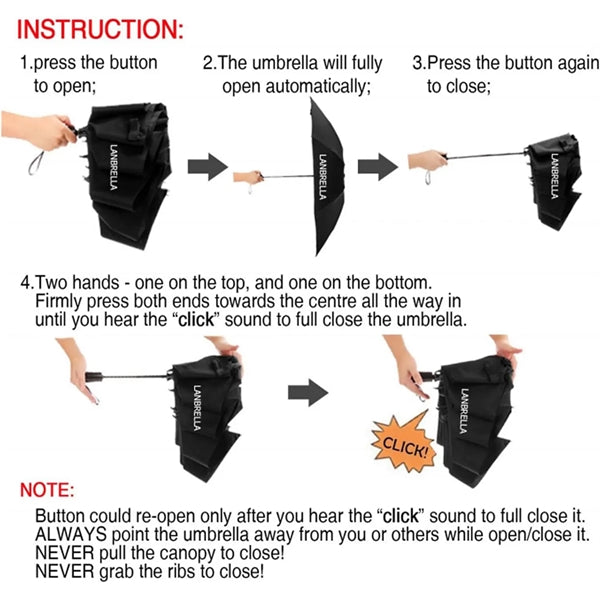 Compact Folding Reverse Umbrella