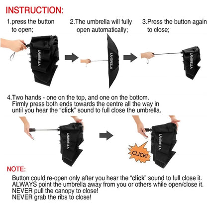 Compact Folding Reverse Umbrella