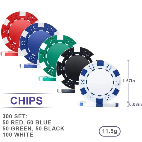 11.5 Gram Chips for Texas Holdem Blackjack
