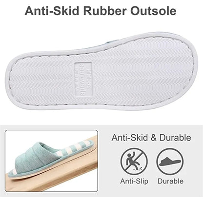 Open Toe House Slippers