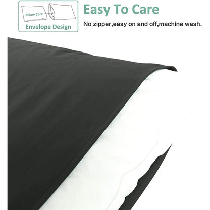 100% Brushed Microfiber Queen Pillowcases