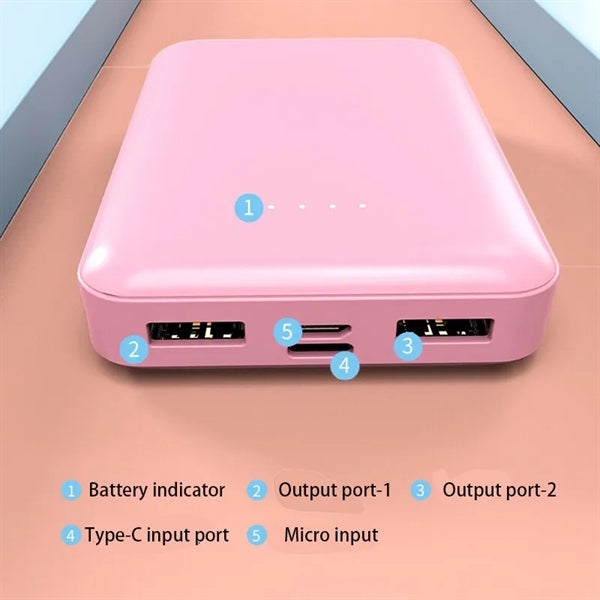 Mini 5000mAh Portable Power Bank