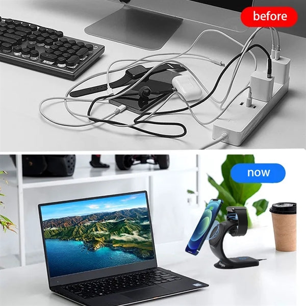 3-In-1 Magnetic Wireless Charging Station