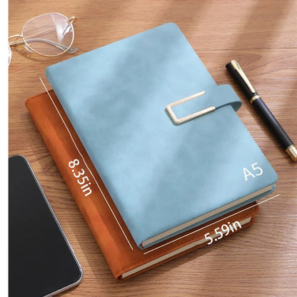 A5 Soft Leather Thickened Business Notebook