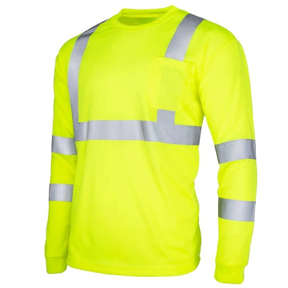 Hi Viz Class 3 170gsm Cotton Knitted Safety Pocket T-Shirt