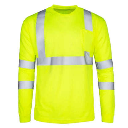 Hi Viz Class 3 170gsm Cotton Knitted Safety Pocket T-Shirt
