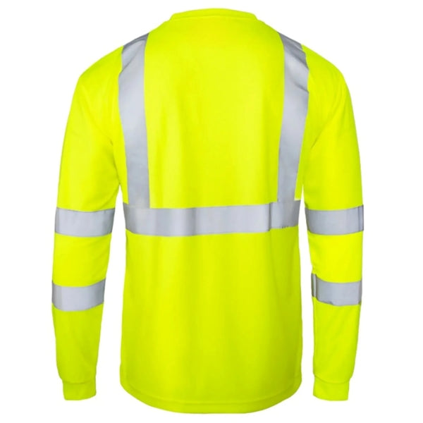 Hi Viz Class 3 170gsm Cotton Knitted Safety Pocket T-Shirt