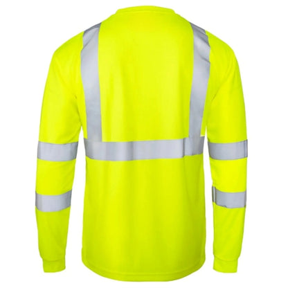 Hi Viz Class 3 170gsm Cotton Knitted Safety Pocket T-Shirt