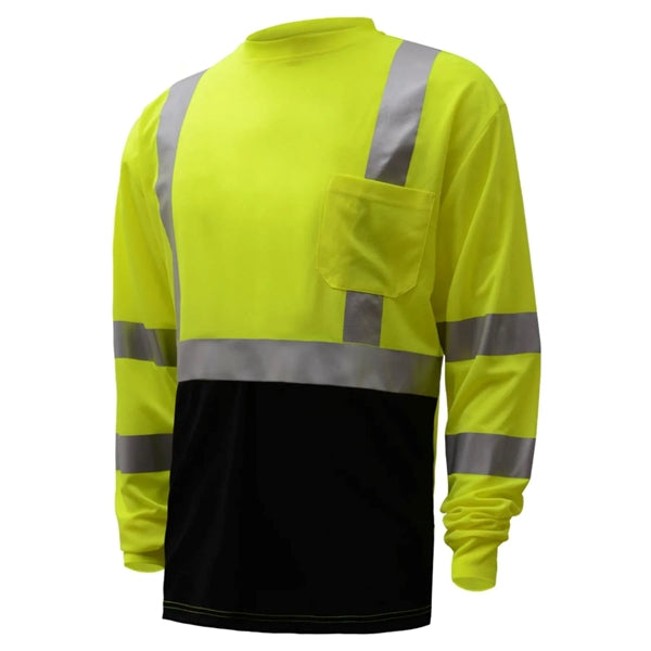 Hi Viz 170gsm Cotton Knitted Class 3 Safety Pocket T-Shirt