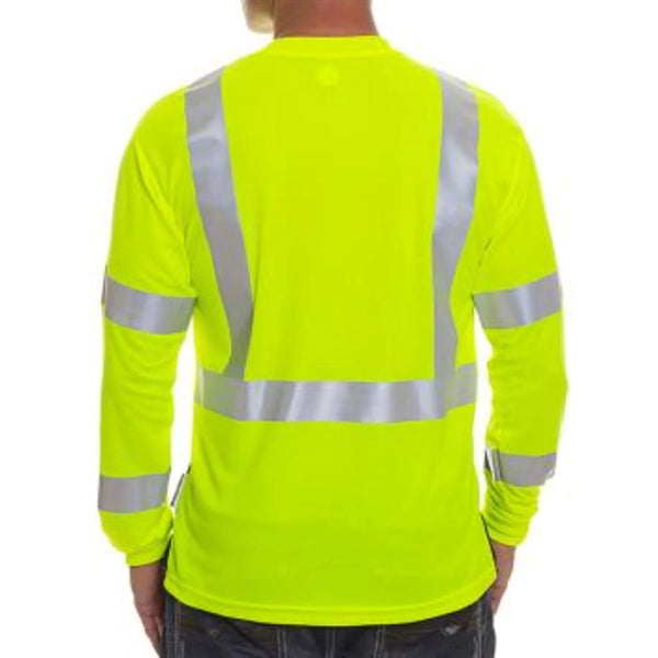 Hi Viz 170gsm Cotton Knitted Class 3 Safety Pocket T-Shirt