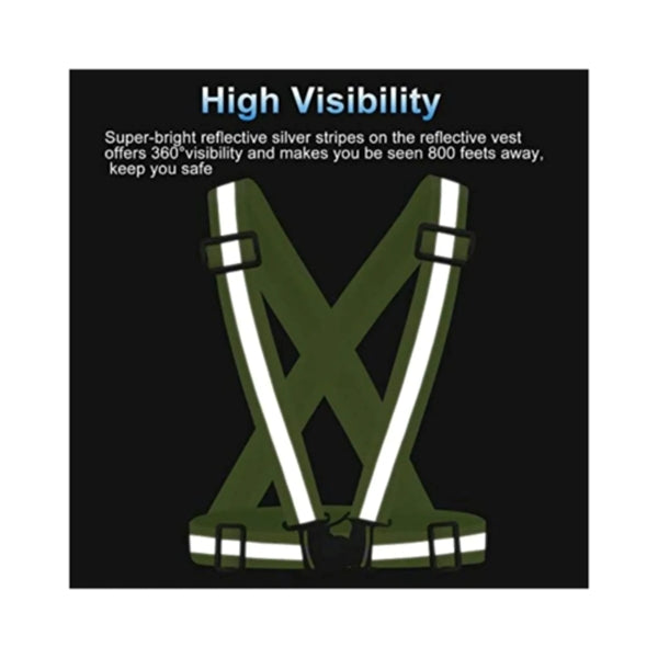 Adjustable Reflective Safety Running Hi Vis Cross Belt