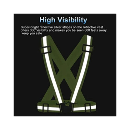Adjustable Reflective Safety Running Hi Vis Cross Belt