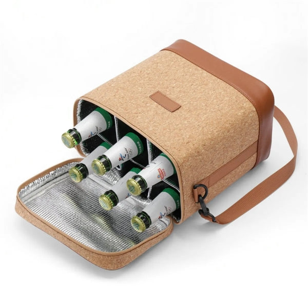 Cork Insulated 6 Bottle Beer Bag