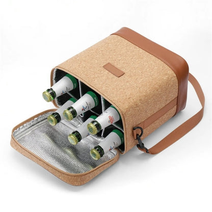 Cork Insulated 6 Bottle Beer Bag