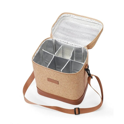 Cork Insulated 6 Bottle Beer Bag
