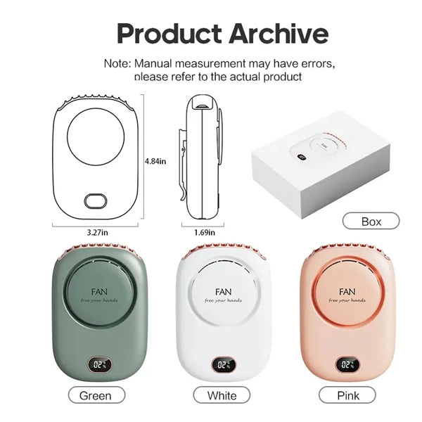 Mini Portable Neck Fan