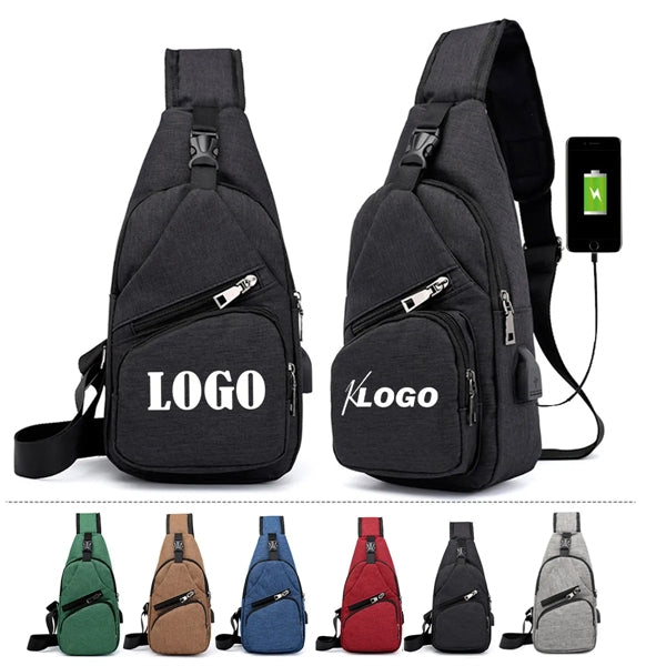 Sling Bag with USB Charging Port