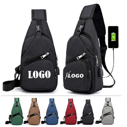 Sling Bag with USB Charging Port