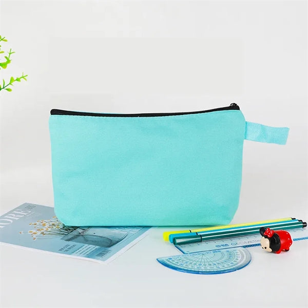 Canvas Pencil Pouch Craft Makeup Cosmetic Zipper Bag