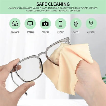 Microfiber Multicolor Glasses Cleaning Cloth