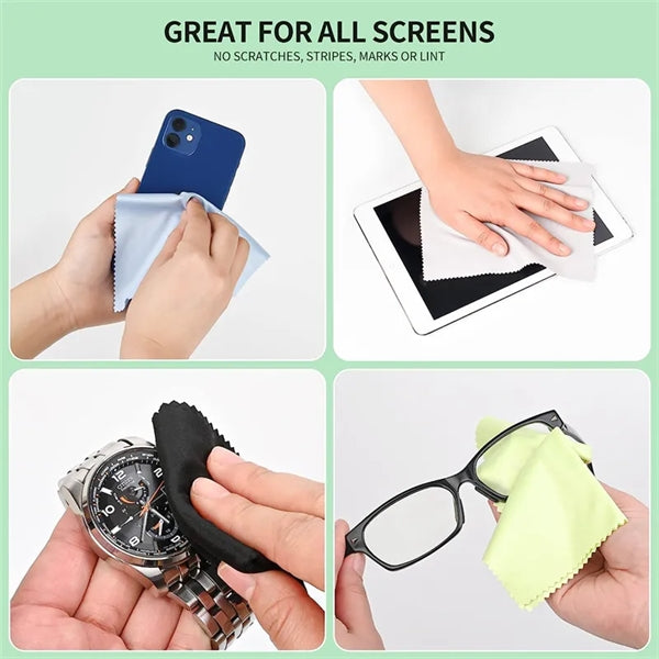 Microfiber Multicolor Glasses Cleaning Cloth