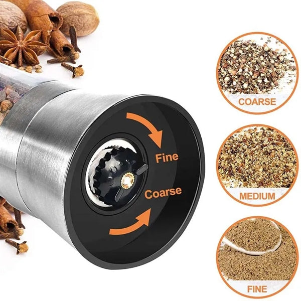Stainless Steel Salt and Pepper Grinder Set of 2