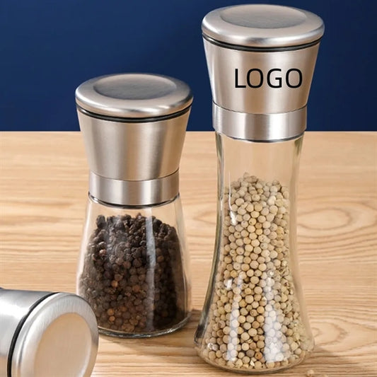 Stainless Steel Salt Pepper Grinder Tall Short Shaker