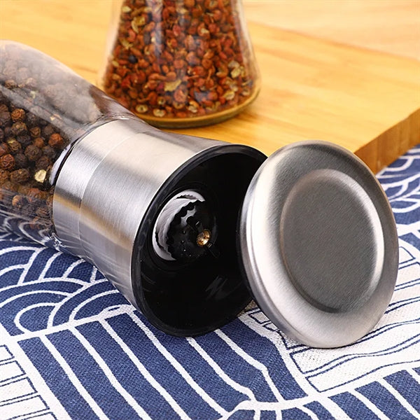 Stainless Steel Salt Pepper Grinder Tall Short Shaker