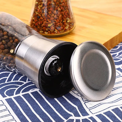 Stainless Steel Salt Pepper Grinder Tall Short Shaker