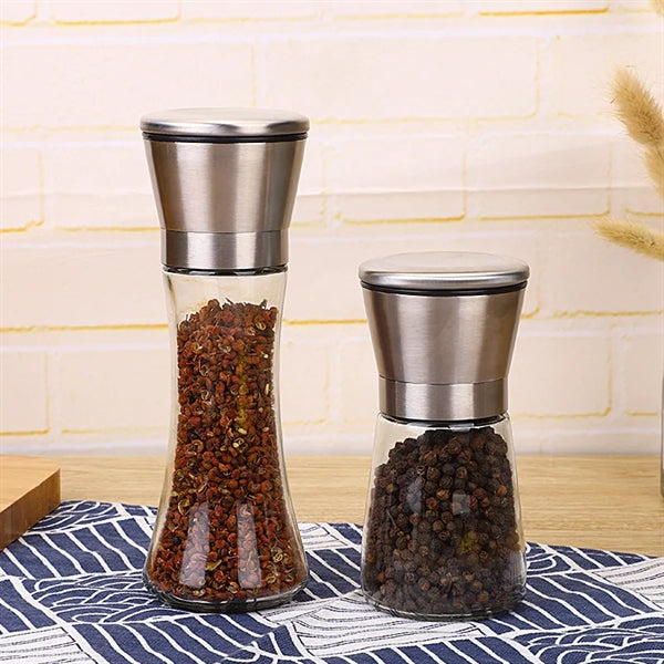 Stainless Steel Salt Pepper Grinder Tall Short Shaker