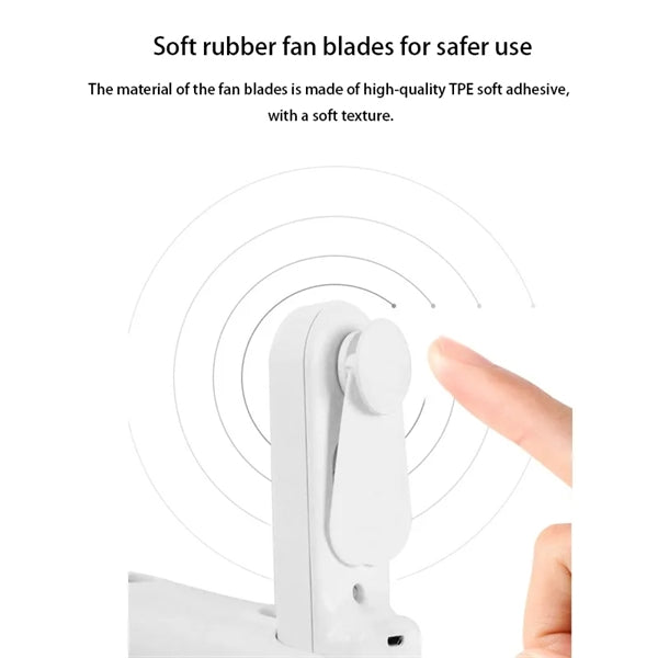 Spray Folding Fan With Flashlight