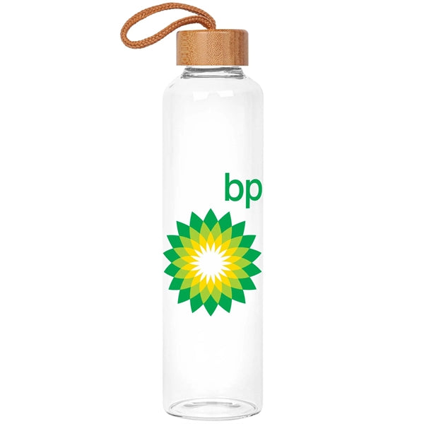 25oz. High Temp Glass & Bamboo Bottle