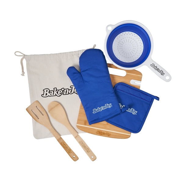 Deluxe Silicone & Bamboo Kitchen Set