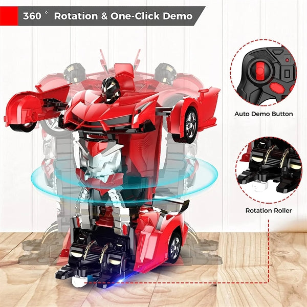 Remote Control Car, Transform Robot RC Car for Kids