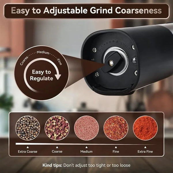 Salt and Pepper Grinders Rechargeable