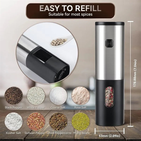 Salt and Pepper Grinders Rechargeable