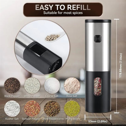 Salt and Pepper Grinders Rechargeable