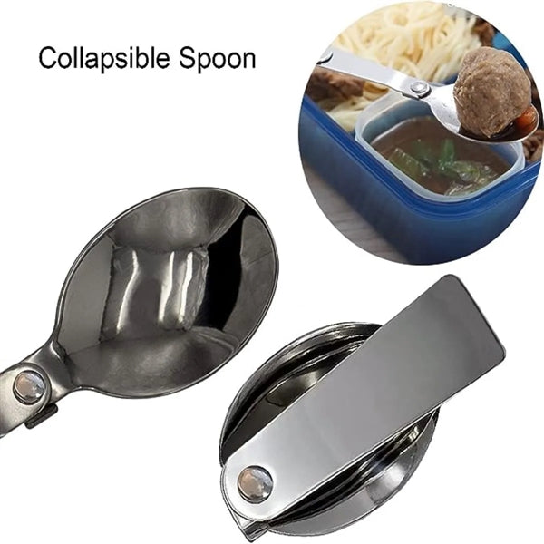 Portable Folding Stainless Steel Spoons