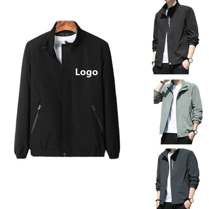 Men's Full-Zip Slim Fit Sportswear Casual Jacket