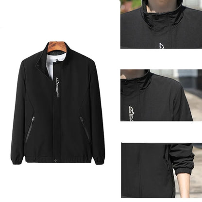 Men's Full-Zip Slim Fit Sportswear Casual Jacket