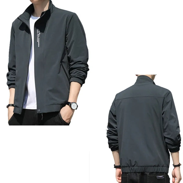 Men's Full-Zip Slim Fit Sportswear Casual Jacket